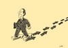 Cartoon: walking politically (small) by Medi Belortaja tagged walking,politically