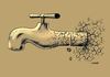 Cartoon: water (small) by Medi Belortaja tagged global warming tap cracded cracking water environment