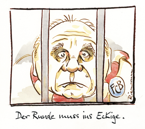 Cartoon: Abseits (medium) by Riemann tagged riemann,george,fussball,urteil,hinterziehung,steuer,hoeneß,hoeness,uli,uli,hoeness,hoeneß,steuer,hinterziehung,urteil,fussball,george,riemann