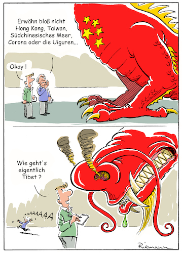 Cartoon: Chinesischer Drache (medium) by Riemann tagged china,tibet,corona,uiguren,wuhan,taiwan,hongkong,xi,jinping,bully,raubkapitalismus,unterdrückung,kommunismus,diktatur,drache,ewig,beleidigt,zensur,überwachung,cartoon,george,riemann,china,tibet,corona,uiguren,wuhan,taiwan,hongkong,xi,jinping,bully,raubkapitalismus,unterdrückung,kommunismus,diktatur,drache,ewig,beleidigt,zensur,überwachung,cartoon,george,riemann