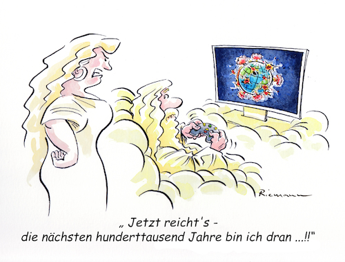 Cartoon: Genug ! (medium) by Riemann tagged internationaler,tag,der,frau,mann,gender,geschlechter,international,womens,day,dia,de,la,dona,mujer,hombre,man,woman,weltfrieden,gott,krisen,katastrophen,krieg,untergang,geschichte,gewalt,männerherrschaft,cartoon,george,riemann,internationaler,tag,der,frau,mann,geschlechter,international,womens,day,dia,de,la,dona,mujer,hombre,man,woman,cartoon,george,riemann