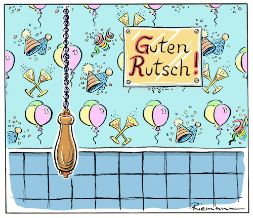 Cartoon: Heiliger Stuhl! (medium) by Riemann tagged silvester,neujahr,guten,rutsch,party,2026,feiertag,stuhl,stuhlgang,toilette,cartoon,george,riemann,silvester,neujahr,guten,rutsch,party,2026,feiertag,stuhl,stuhlgang,toilette,cartoon,george,riemann