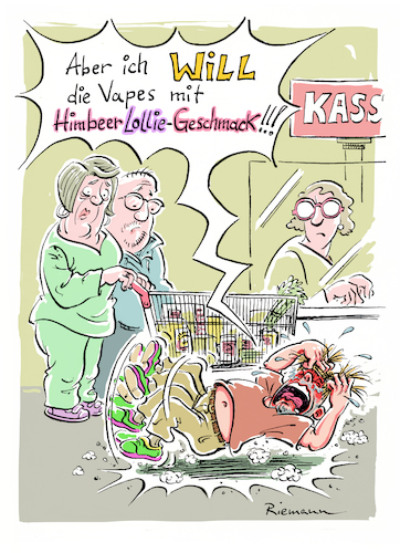 Cartoon: Twentysomething (medium) by Riemann tagged vapes,vaporizer,tabak,tabakindustrie,zigaretten,jugend,mode,erwachsen,twentysomething,hotel,mama,verwöhnt,eltern,wutanfall,cartoon,george,riemann,vapes,vaporizer,tabak,tabakindustrie,zigaretten,jugend,mode,erwachsen,twentysomething,hotel,mama,verwöhnt,eltern,wutanfall,cartoon,george,riemann