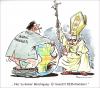 Cartoon: Alles wird gut ! (small) by Riemann tagged condoms,banks,pope,world,crisis,manager,ratzinger,pabst,kondome,welt,krise