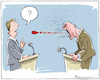 Cartoon: Darum!! (small) by Riemann tagged diskussion,debatte,kein,argument,agression,hass,wutbürger,fakten,frage,antwort,ausrufezeichen,unsachlich,polemik,diktatur,cartoon,george,riemann