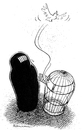 Cartoon: Freedom (small) by Riemann tagged burka cage freedom women käfig freiheit gefängnis frau