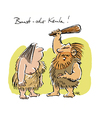 Cartoon: Keule (small) by Riemann tagged mann,frau,brust,keule,steinzeit,beziehungen,cartoon,george,riemann