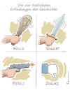 Cartoon: Tödlich (small) by Riemann tagged waffen,gefahr,social,media,likes,dislikes,cancelling,dissen,shit,storm,facebook,instagram,tiktok,digitale,welt,geschichte,wandel,cartoon,george,riemann