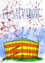 Cartoon: estadio cuscatlan de El Salvador (small) by atlacatl tagged estadio,futbol