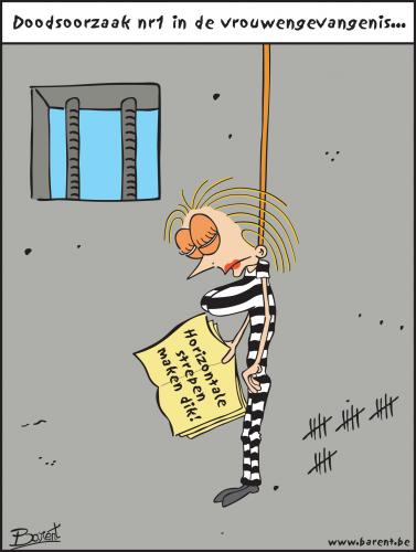 Cartoon: woman prison (medium) by barent tagged prison,woman,