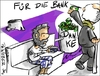 Cartoon: Für die Bank (small) by Philipp Weber tagged banken,griechenland,schulden