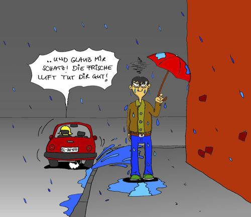 Cartoon: frische Luft (medium) by SHolter tagged regen