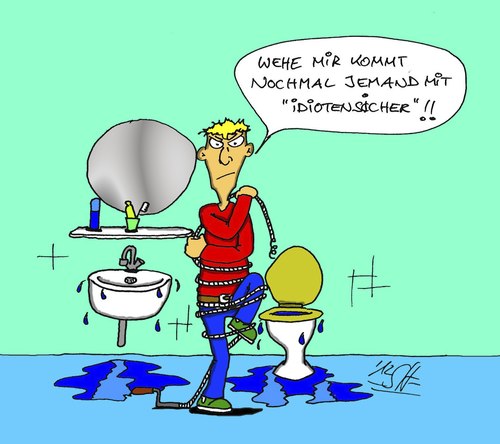 Cartoon: Heimwerker (medium) by SHolter tagged heimwerker