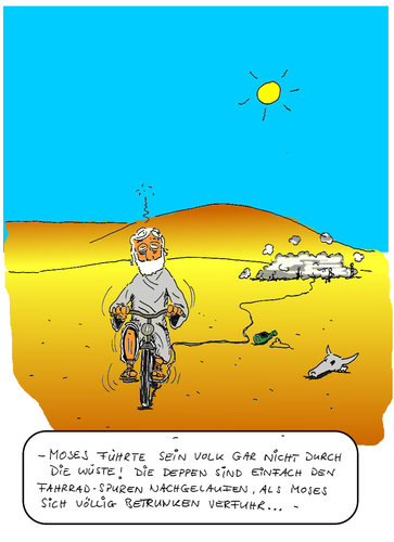 Cartoon: Wahrheiten der Bibel1 (medium) by SHolter tagged moses