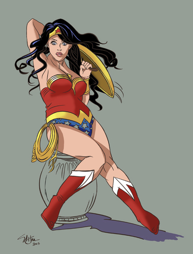 Cartoon: Amazon Princess (medium) by halltoons tagged wonderwoman,comic,comics,comicbook,character