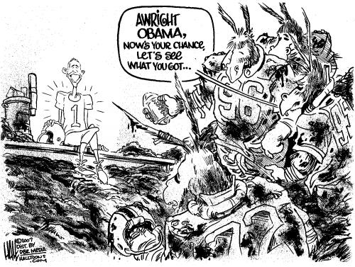 Cartoon: New Playa (medium) by halltoons tagged barack,obama,president,inauguration
