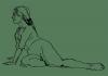 Cartoon: Digital Life Drawing 1 (small) by halltoons tagged drawing,figure,woman,life,sketch