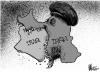 Cartoon: Feast (small) by halltoons tagged iran iraq fundamentalism war sunni shia