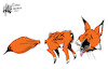 Cartoon: Foxed (small) by halltoons tagged fox news carlson murdoch media