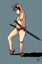 Cartoon: Sanzoku 25 (small) by halltoons tagged samurai,geisha,japan,woman,manga,comic,heroine
