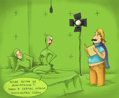 Cartoon: Green room (medium) by sfepa tagged movie,filming,scene,green,scenario,script