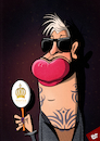Cartoon: Harald Glööckler (small) by luftzone tagged thomas,luft,karikatur,lustig,harald,glööckler,promi,prominent,designer,modedesigner,mode,pompös,tattoo,sonnenbrille,glasses
