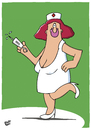 Cartoon: Sexy Krankenschwester (small) by luftzone tagged thomas,luft,cartoon,lustig,sexy,krankenschwester,spritze,krankenhaus