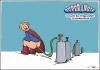 Cartoon: Superangie_Erdgas (small) by luftzone tagged gaskrise superangie angela merkel erdgas russland ukraine