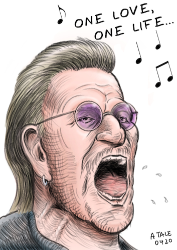 Bono Karikatur