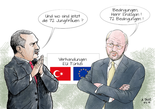 EU Türkei 72 Bedingungen