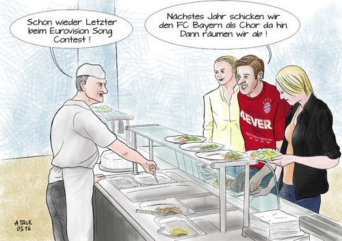 Cartoon: FC Bayern zum ESC (medium) by Ago tagged esc,eurovision,song,contest,musik,wettbewerb,europa,deutschland,letzter,11,punkte,fc,bayern,fussball,deutscher,meister,chor,teilnehmen,sieger,mentalitaet,gewinner,small,talk,kantine,cartoon,karikatur,tale,esc,eurovision,song,contest,musik,wettbewerb,europa,deutschland,letzter,11,punkte,fc,bayern,fussball,deutscher,meister,chor,teilnehmen,sieger,mentalitaet,gewinner,small,talk,kantine,cartoon,karikatur,tale