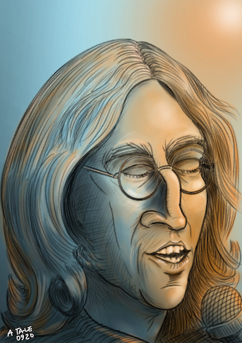 John Lennon Karikatur John Lennon Karikatur