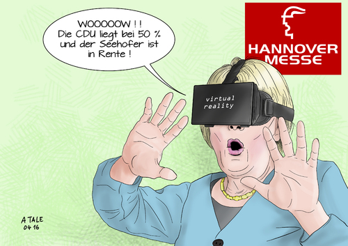 Merkels virtuelle Realität