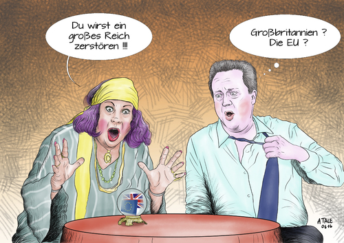 Cartoon: Quo vadis Cameron ? (medium) by Ago tagged brexit,david,cameron,premierminister,england,großbritannien,entscheidung,abstimmung,referendum,volksentscheid,verbleib,eu,europäische,union,abspaltung,folgen,zerfall,nachteile,machtverlust,geschichte,könig,krösus,lydien,orakel,delphi,doppeldeutige,weissagung,wahrsagerin,astrologie,aberglaube,glaskugel,nervosität,furcht,politik,karikatur,cartoon,illustration,tale,brexit,david,cameron,premierminister,england,großbritannien,entscheidung,abstimmung,referendum,volksentscheid,verbleib,eu,europäische,union,abspaltung,folgen,zerfall,nachteile,machtverlust,geschichte,könig,krösus,lydien,orakel,delphi,doppeldeutige,weissagung,wahrsagerin,astrologie,aberglaube,glaskugel,nervosität,furcht,politik,karikatur,cartoon,illustration,tale