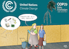 Cartoon: COP 29 Einigung n.V. (small) by Ago tagged un,klimakonferenz,cop29,baku,aserbaidschan,klimaziele,umweltschutz,reduzierung,ausstoß,treibhausgase,streit,verhandlungen,industriestaaten,unterstützung,finanziell,entwicklungsländer,verlängerung,nachsitzen,späte,einigung,reinigungskräfte,logo,verwelkt,politik,caricature,karikatur,cartoon,pressezeichnung,illustration,ago,agostino,natale