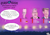 Cartoon: ESC 2026 (small) by Ago tagged esc,2026,eurovision,song,contest,show,spektakel,europa,regierungen,unbeliebt,umfragewerte,krise,kritik,frankreich,deutschland,groß,britannien,bundeskanzler,friedrich,merz,premierminister,keir,starmer,staatspräsident,emmanuel,macron,punkte,politik,karikatur,cartoon,pressezeichnung,illustration,ago,agostino,natale