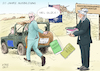 Cartoon: Goodbye Afghanistan (small) by Ago tagged afghanistan,bürgerkrieg,regierung,ghani,angriff,taliban,radikalislamistisch,rückzug,nato,westen,kapitulation,verfehlte,unterstützung,sinnloser,einsatz,zwanzig,jahre,joe,biden,kramp,karrenbauer,jeep,wüste,stützpunkt,militär,lebensratgeber,bücher,westliche,werte,politik,caricature,karikatur,cartoon,pressezeichnung,illustration,tale,agostino,natale