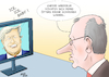 Cartoon: Krankenstand (small) by Ago tagged deutschland,bundeskanzler,merz,debatte,kritik,krankenstand,telefonische,krankmeldung,arbeitsleistung,wirtschaft,bip,produktivität,usa,präsident,donald,trump,erratisch,disruptiv,wirr,irre,unzuverlässig,exzentrisch,grönland,drohung,konfrontation,partner,westen,nato,eu,europa,eis,politik,caricature,karikatur,cartoon,pressezeichnung,illustration,ago,agostino,natale