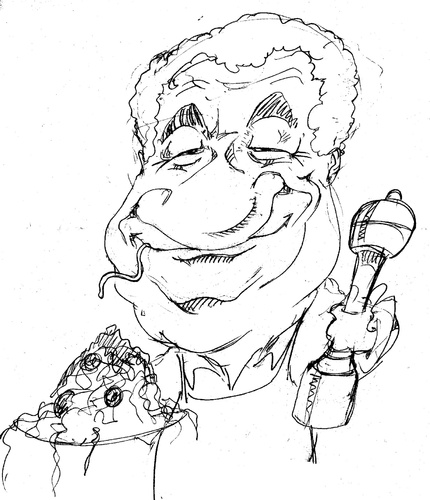 Cartoon: Antonio Carluccio (medium) by Andyp57 tagged caricature,sketch,andyp57