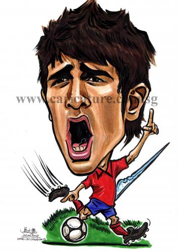 Cartoon: Caricature of David Villa (medium) by jit tagged caricature,of,david,villa
