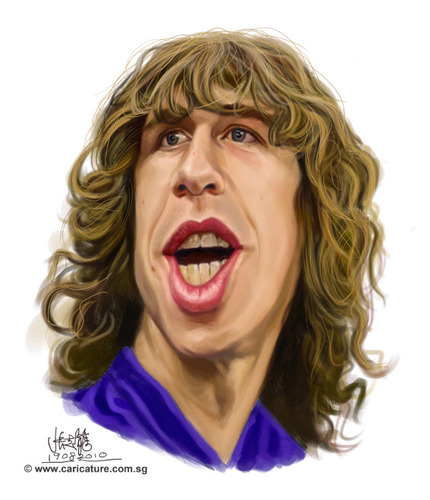 Cartoon: caricature of Carles Puyol (medium) by jit tagged digital,caricature,of,carles,puyol