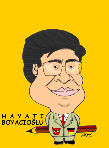 Cartoon: HAYATI BOYACIOGLU (medium) by serkan surek tagged surekcartoons