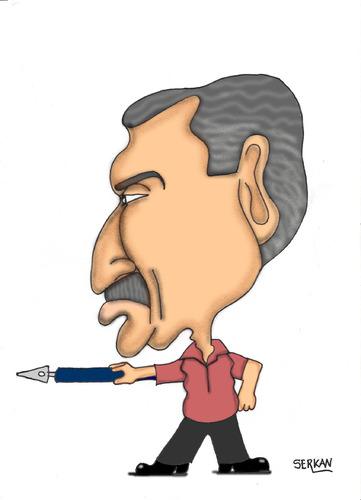 Cartoon: SERHAN GAZIOGLU (medium) by serkan surek tagged surekcartoons