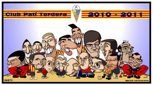 Cartoon: Club Pati Tordera 2011 (medium) by Xavi dibuixant tagged cp,tordera,rolling,hockey,sport,team