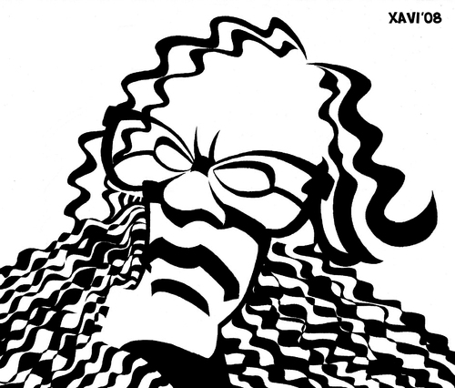 Cartoon: Isaac Asimov (medium) by Xavi dibuixant tagged empire,foundation,robot,book,writer,fiction,science,caricature,asimov,isaac,isaac asimov,science fiction,sf,karikatur,portrait,mann,literatur,autor,buch,bücher,isaac,asimov,science,fiction