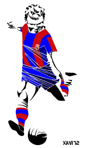 Cartoon: Ladislao Kubala (medium) by Xavi dibuixant tagged sport,soccer,football,futbol,barcelona,ladislao,kubala