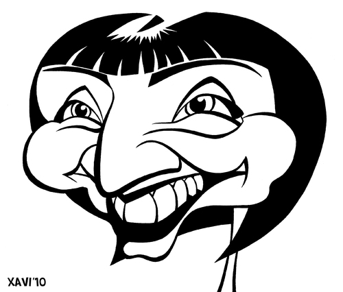 Cartoon: Maria de Medeiros (medium) by Xavi dibuixant tagged maria,de,medeiros,caricature,caricatura,maria de medeiros,karikatur,karikaturen,illustration,sängerin,musik,musikerin,maria,de,medeiros