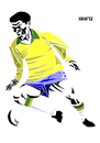 Cartoon: Garrincha (small) by Xavi Caricatura tagged garrincha,football,futebol,brazil,brasil,botafogo,soccer,world,cup,drawing,art