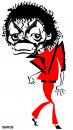 Cartoon: Michael Jackson (small) by Xavi dibuixant tagged michael jackson mj caricature music pop art king