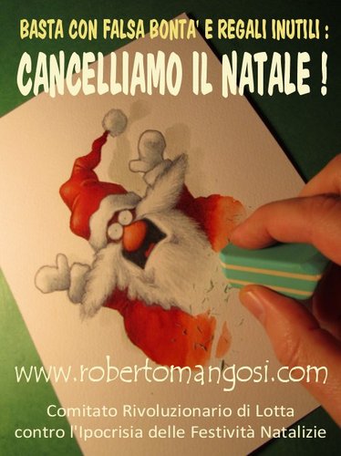Cartoon: Let s erase Christmas (medium) by Roberto Mangosi tagged christmas,holidays
